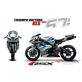 RSX kit déco racing TRIUMPH DAYTONA 675 KLS 06-12