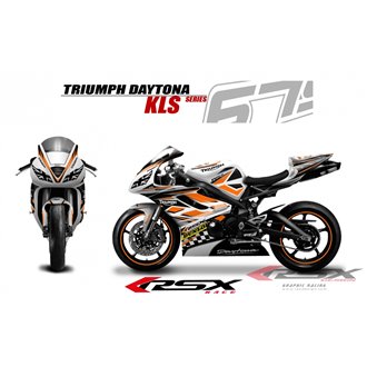 RSX kit déco racing TRIUMPH DAYTONA 675 KLS 06-12