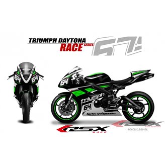 RSX kit déco racing TRIUMPH DAYTONA 675 RACE 06-12