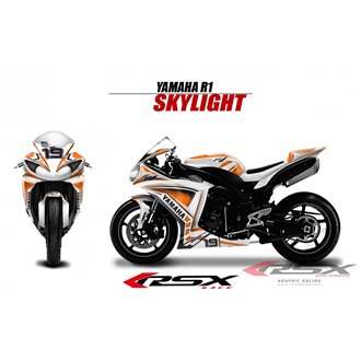 RSX kit déco racing YAMAHA R1 SKYLIGHT 09-14