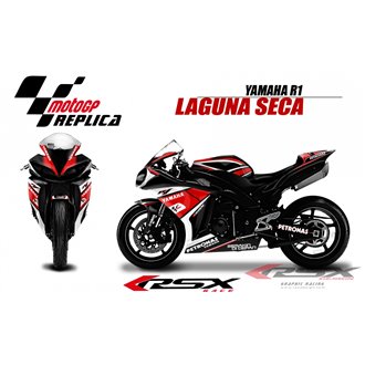 RSX kit déco racing YAMAHA R1 LAGUNA SECA 09-14