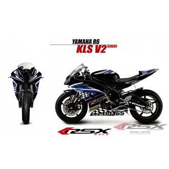 RSX kit déco racing YAMAHA R6 KLS V2 08-