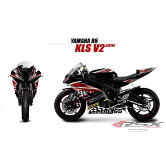 RSX kit déco racing YAMAHA R6 KLS V2 08-