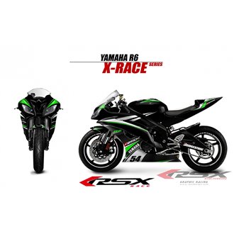 RSX kit déco racing YAMAHA R6 X-RACE 08-