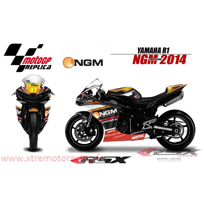 RSX kit déco racing YAMAHA R1 NGM FORWARD 09-14