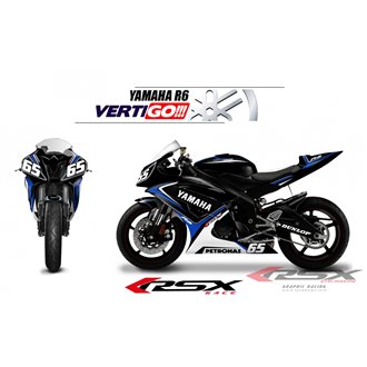 RSX kit déco racing YAMAHA R6 VERTIGO 08-