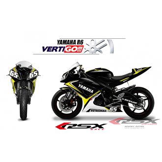 RSX kit déco racing YAMAHA R6 VERTIGO 08-