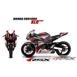 RSX kit déco racing HONDA CBR1000 KLR base noir 08-11