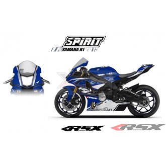 RSX kit déco racing YAMAHA R1 SPIRIT base bleu 15-