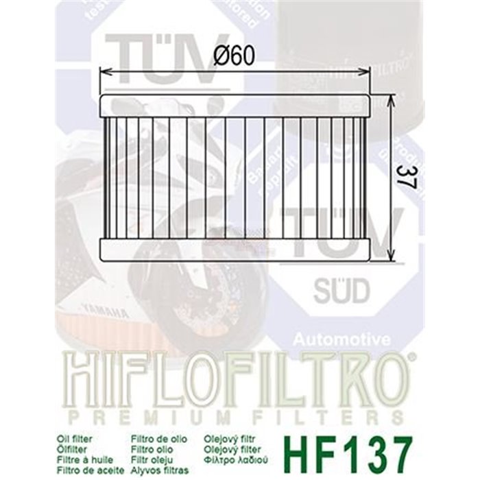 HIFLOFILTRO filtre a huile HF