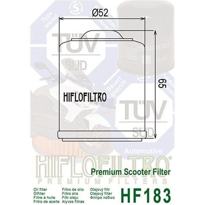 HIFLOFILTRO filtre a huile HF
