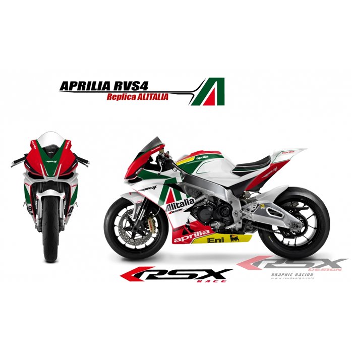 RSX kit déco racing APRILIA RSV4 ALITALIA