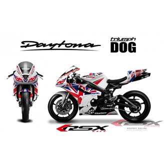 RSX kit déco racing TRIUMPH DAYTONA 675 DOG 06-12