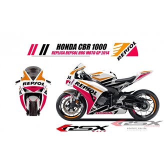 RSX kit déco racing HONDA CBR1000 REPSOL 09-12