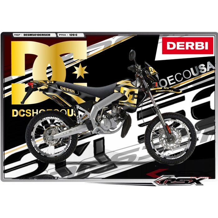 RSX kit déco racing DERBI 50 SM DC SHOES