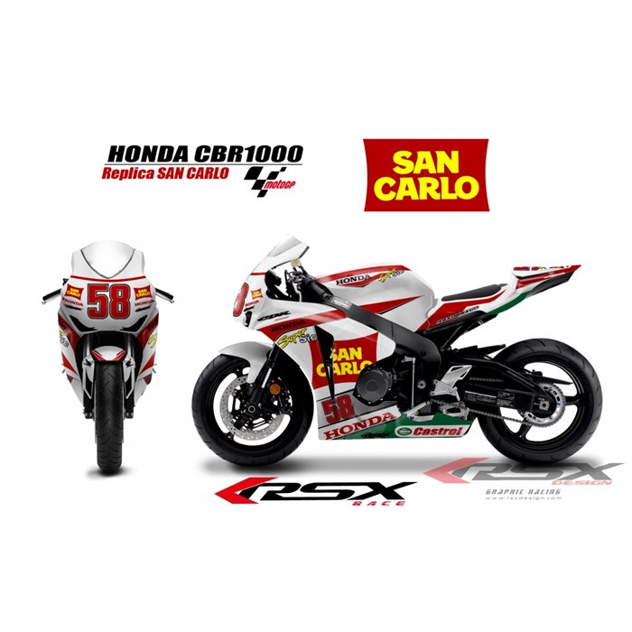 RSX kit déco racing HONDA CBR1000 SANCARLO 08-12