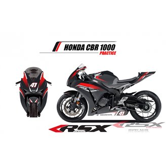 RSX kit déco racing HONDA CBR1000 PRACTICE 12-