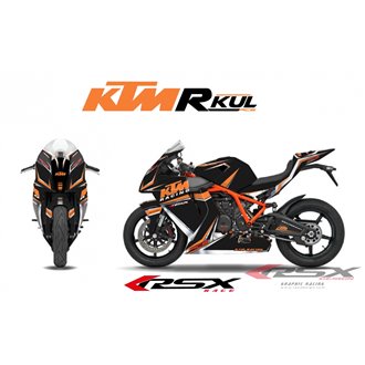 RSX kit déco racing KTM RC8 R-KUL 08-