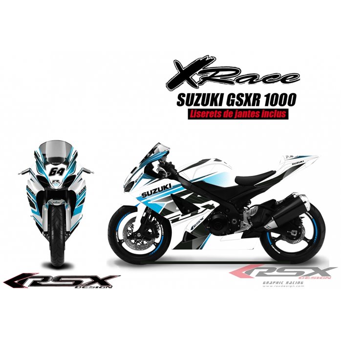 RSX kit déco racing SUZUKI GSXR1000 X-RACE 05-06