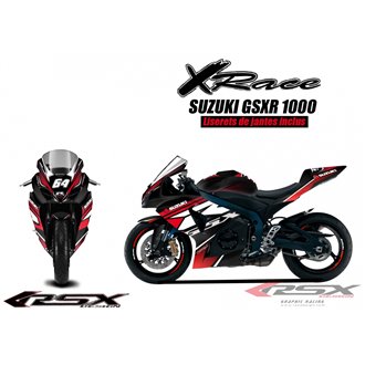 RSX kit déco racing SUZUKI GSXR1000 X-RACE 09-
