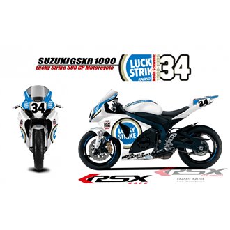 RSX kit déco racing SUZUKI GSXR1000 LUCKY STIKE 09-