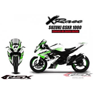 RSX kit déco racing SUZUKI GSXR600-750 X-RACE 08-
