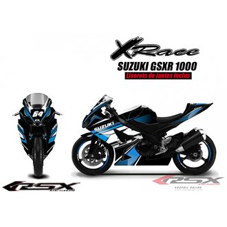 RSX kit déco racing SUZUKI GSXR600-750 X-RACE 08-