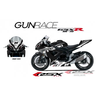 RSX kit déco racing SUZUKI GSXR 600-750 GUNRACE 08-